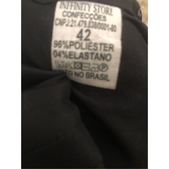 Inffinity Store black dressy blazer with gold accent buttons with infinity symbo - Picture 10 of 11